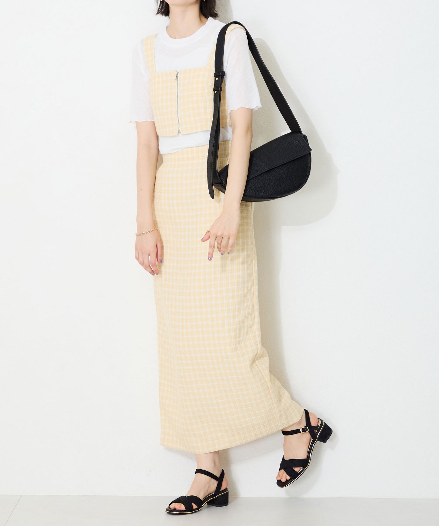 【WEB限定】クロスストラップメタリックラインサンダル/55201