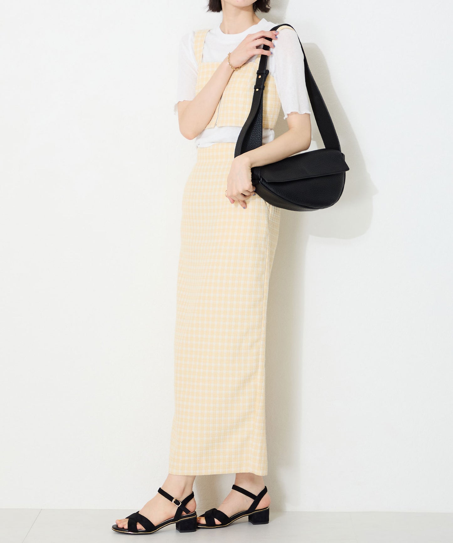 【WEB限定】クロスストラップメタリックラインサンダル/55201