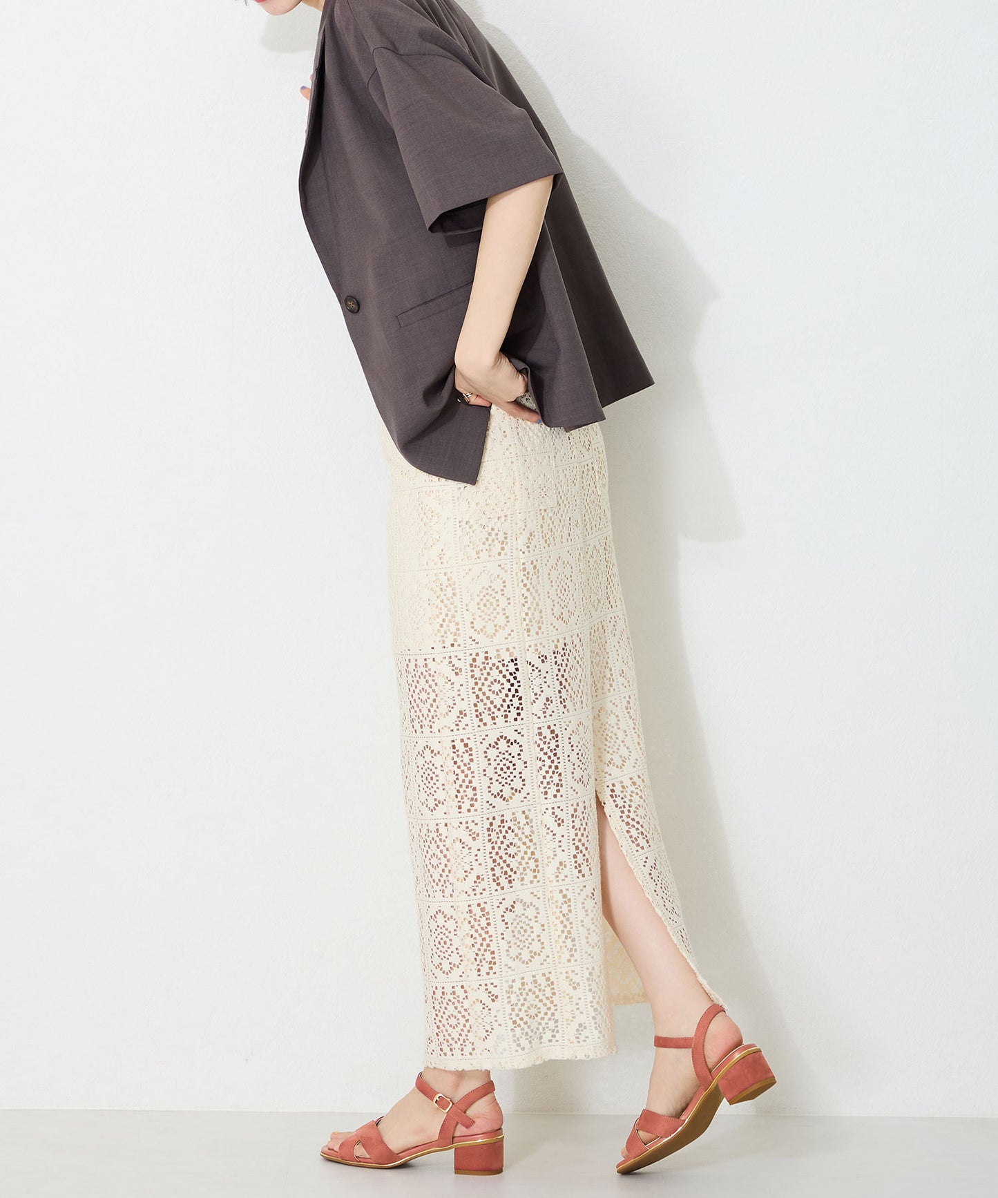 【WEB限定】クロスストラップメタリックラインサンダル/55201