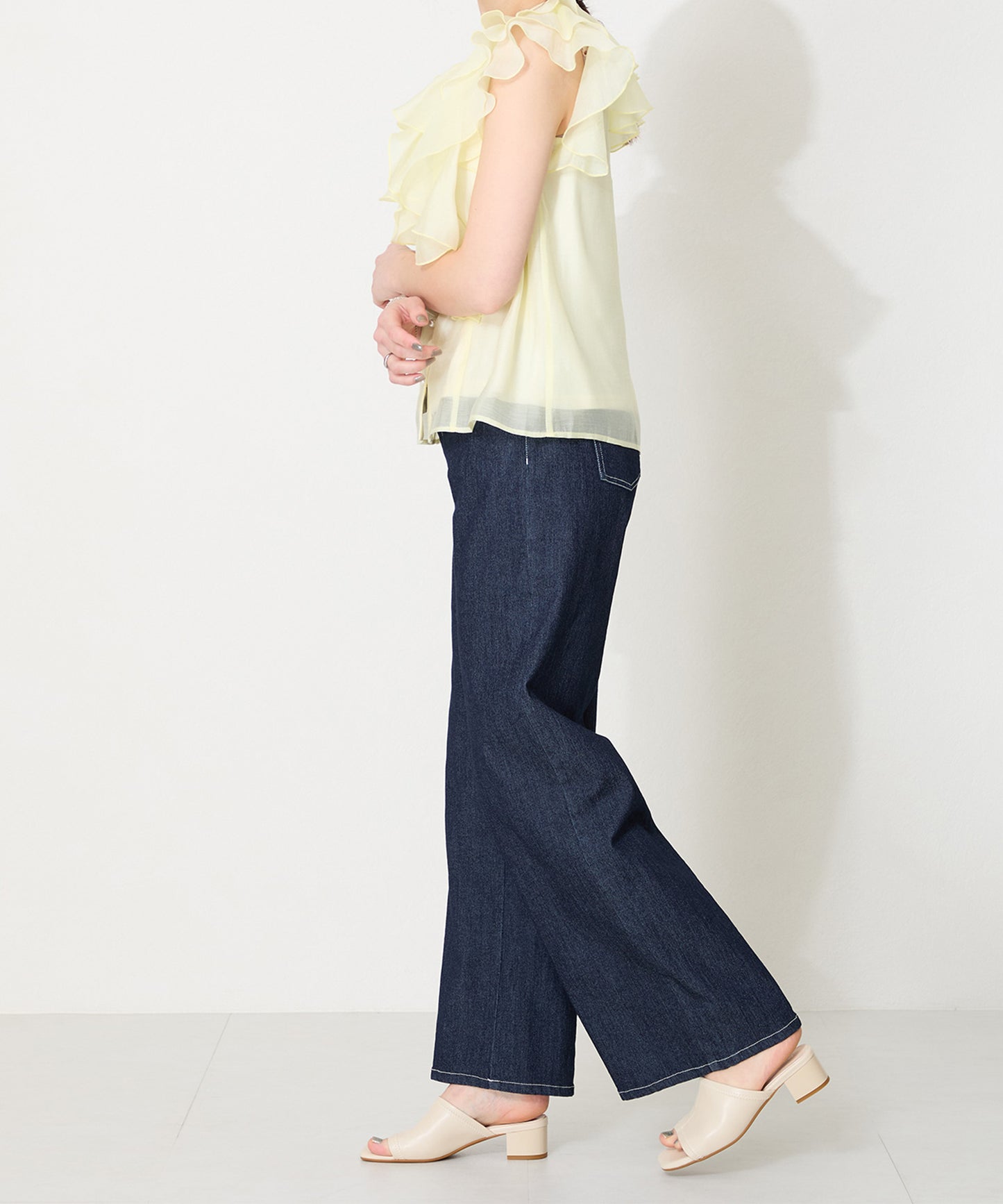 ストレッチミュールサンダル/55205