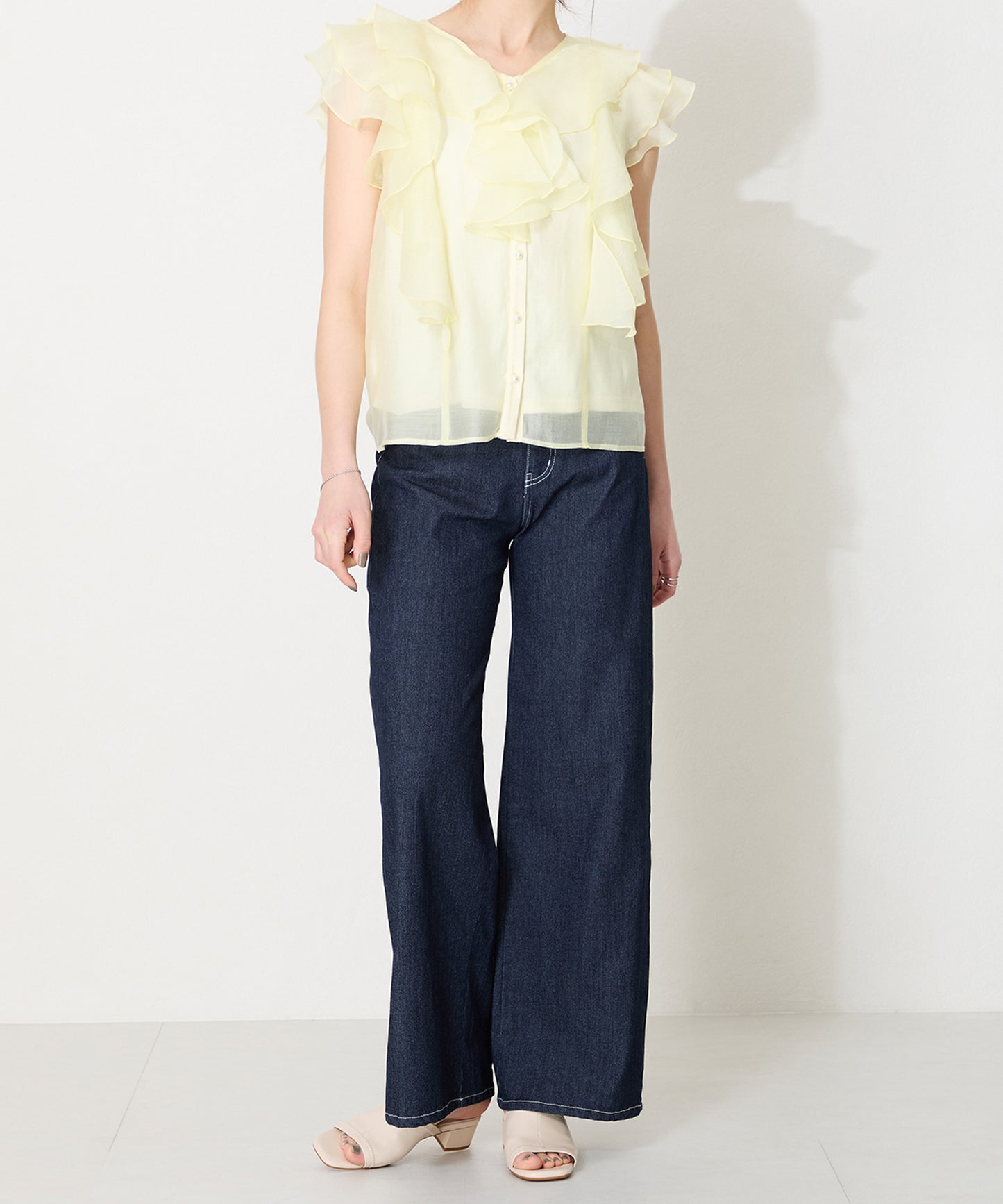 ストレッチミュールサンダル/55205