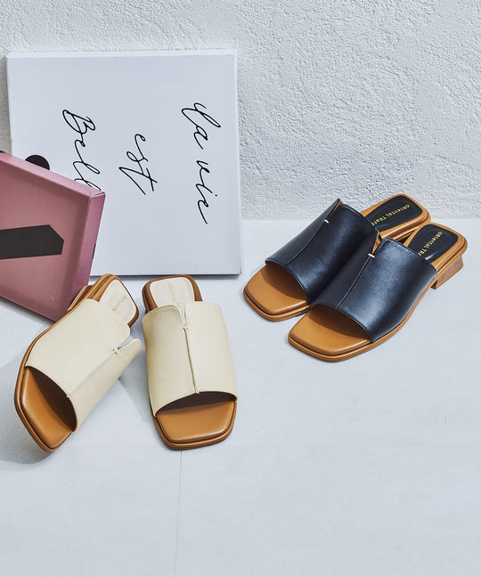 【WEB限定】センタースリットミュールサンダル/55206