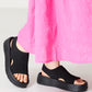 【WEB限定】【Fit meサンダル】サイドオープンニット厚底サンダル/55207
