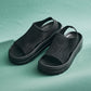 【WEB限定】【Fit meサンダル】サイドオープンニット厚底サンダル/55207