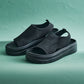 【WEB限定】【Fit meサンダル】サイドオープンニット厚底サンダル/55207