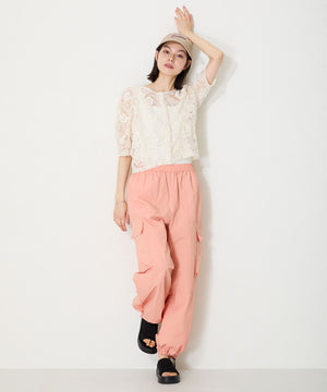 【WEB限定】【Fit meサンダル】サイドオープンニット厚底サンダル/55207