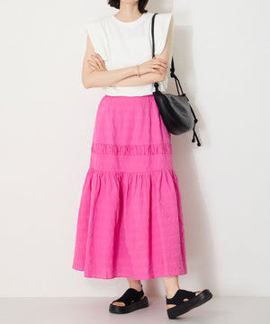 【Fit meサンダル】サイドオープンニット厚底サンダル/55207