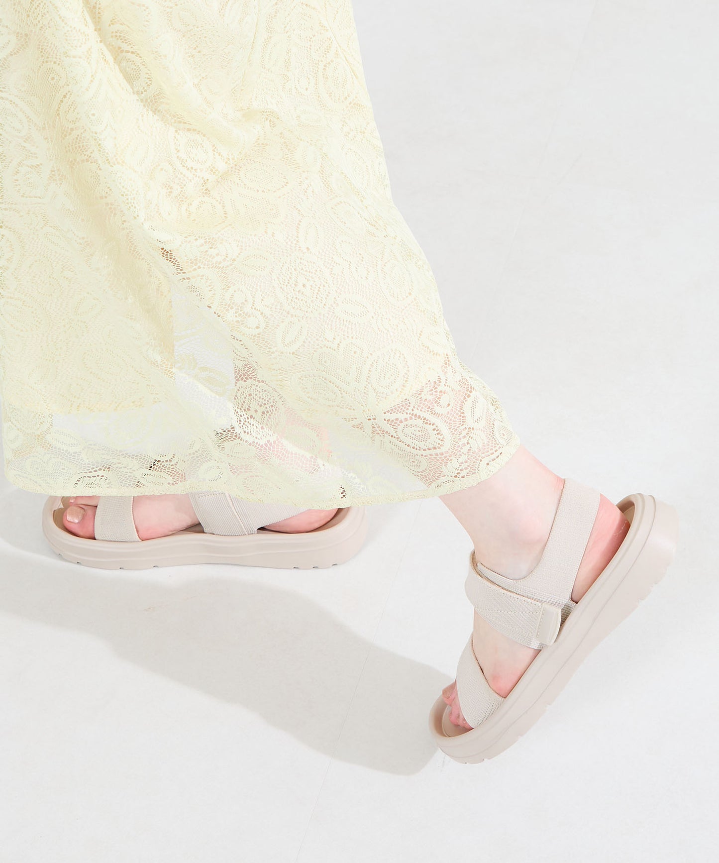 【Fit meサンダル】ニットダブルベルトサンダル/55208