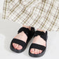 【Fit meサンダル】ニットダブルベルトサンダル/55208