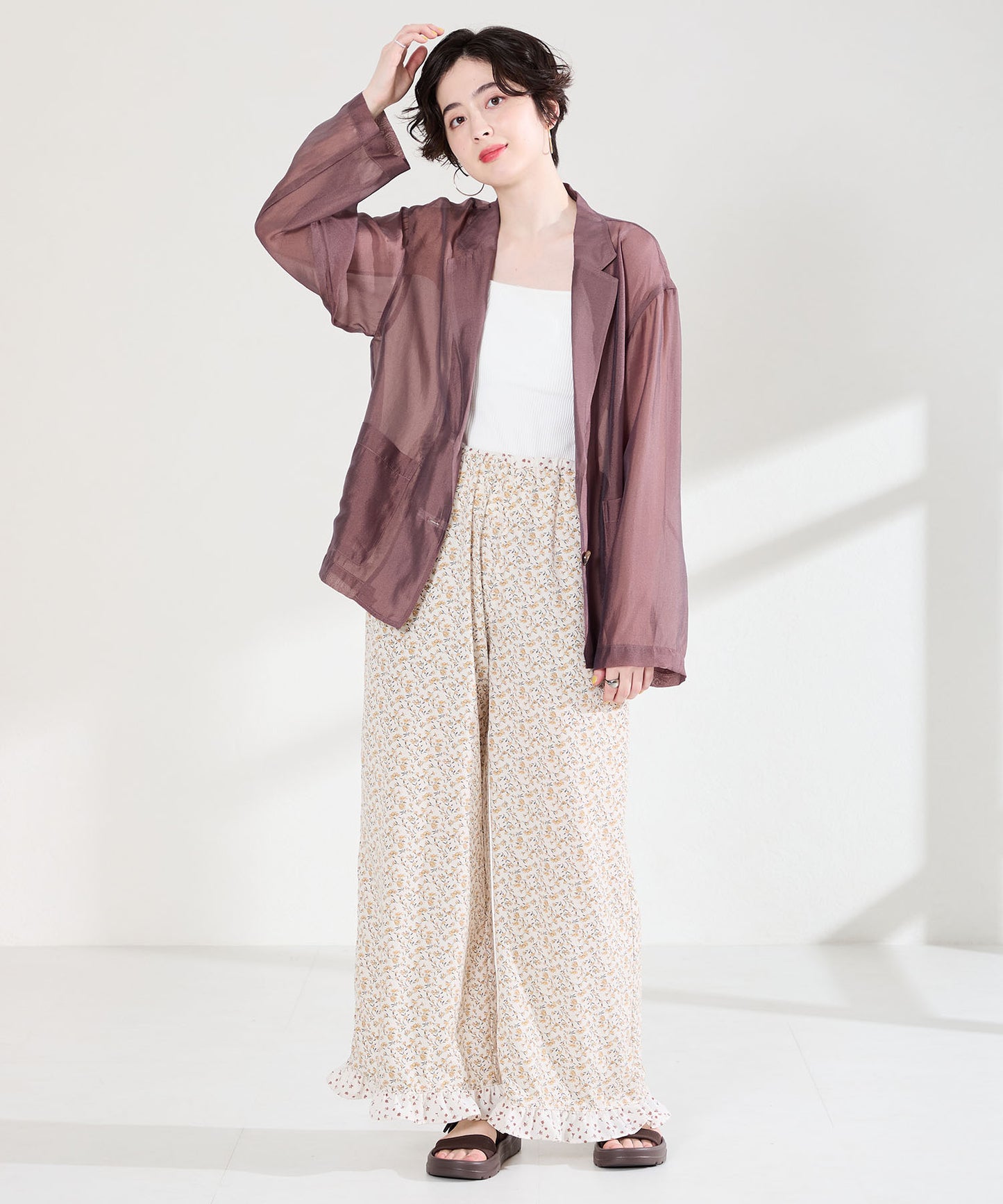 【Fit meサンダル】ニットダブルベルトサンダル/55208