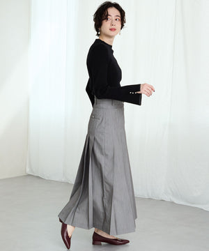 【WEB先行予約/11月中旬発売予定】ラインメタルパーツポインテッドトゥパンプス/55304