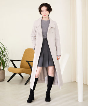 ピタッとフィットスエードヒールロングブーツ/55502