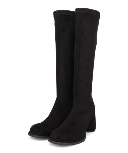 【WEB限定】【WEB先行予約/11月下旬発売予定】ピタッとフィットスエードヒールロングブーツ/55502