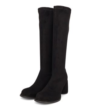 【WEB限定】【WEB先行予約/11月下旬発売予定】ピタッとフィットスエードヒールロングブーツ/55502