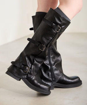 【WEB限定】【WEB先行予約/12月下旬発売予定】サイドベルトカバーロングブーツ/55503