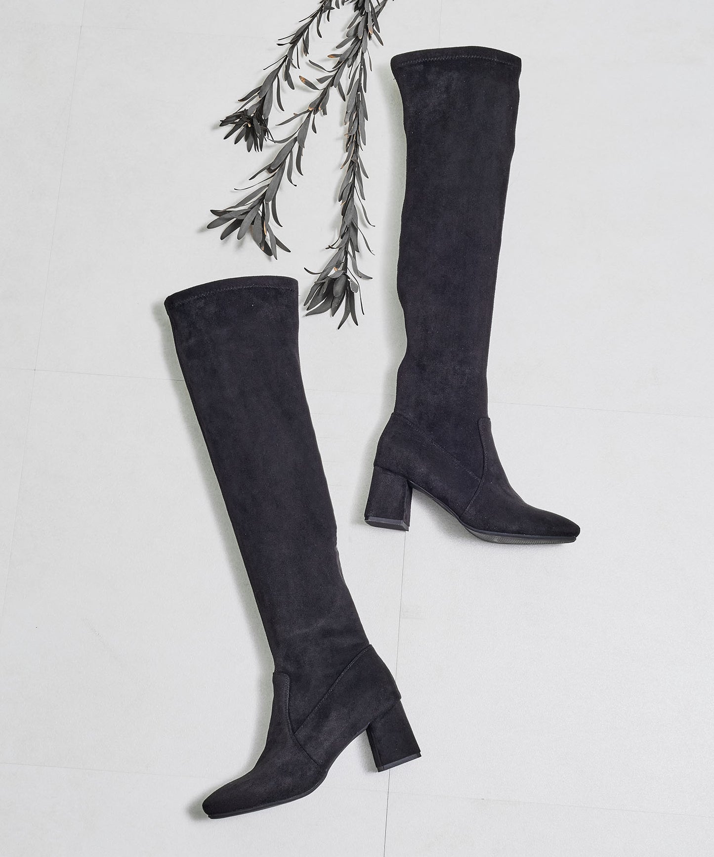 スエードサイハイブーツ/55504