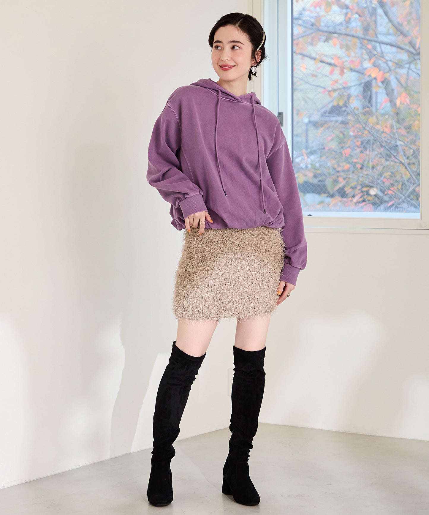 【WEB限定】【WEB先行予約/12月下旬発売予定】スエードサイハイブーツ/55504