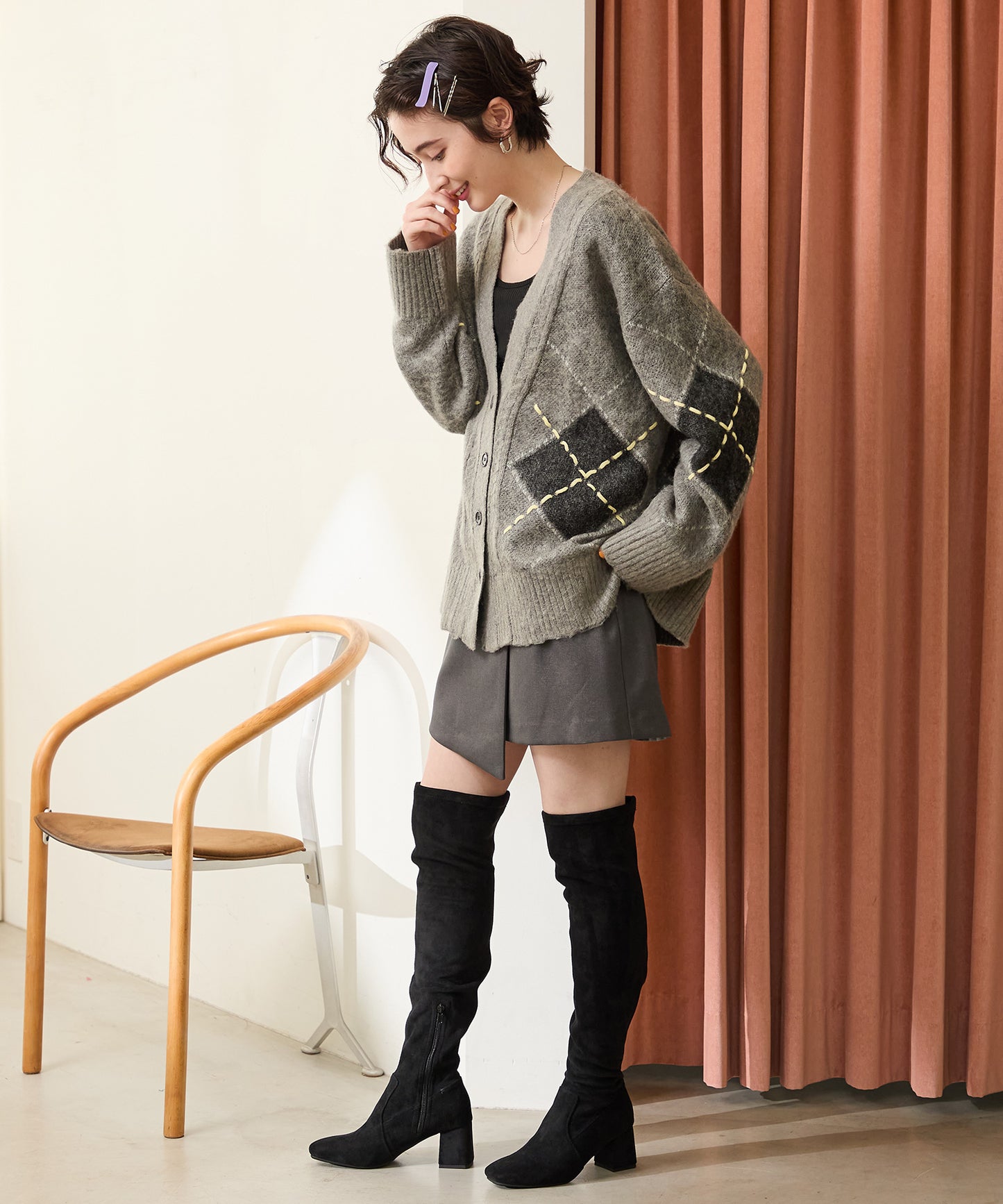 【WEB限定】【WEB先行予約/12月下旬発売予定】スエードサイハイブーツ/55504