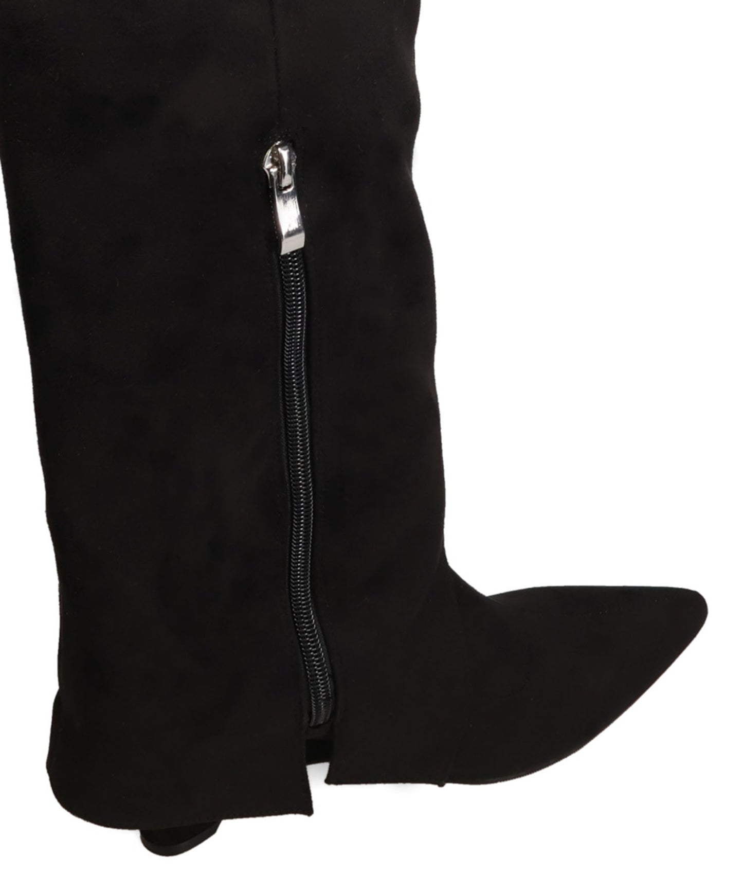 ベルトデザインスエードカバーロングブーツ/55505