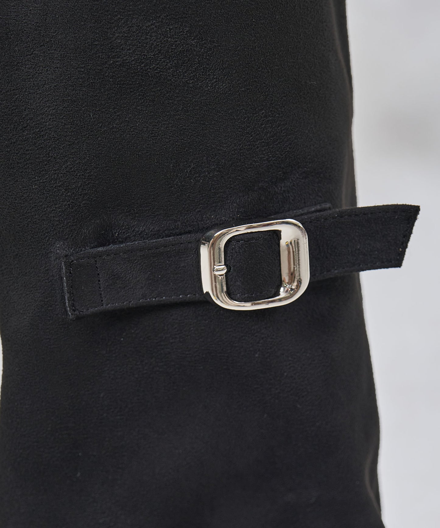 ベルトデザインスエードカバーロングブーツ/55505