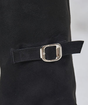 ベルトデザインスエードカバーロングブーツ/55505