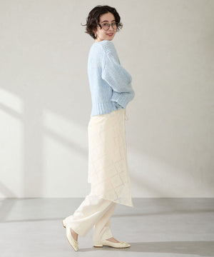 ビジューバックルフラットパンプス/56101