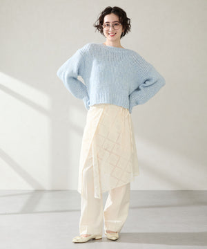 ビジューバックルフラットパンプス/56101