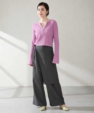 ビジューバックルフラットパンプス/56101