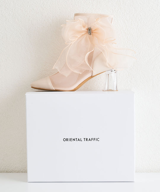 ビッグリボンチュールブーツ/56107