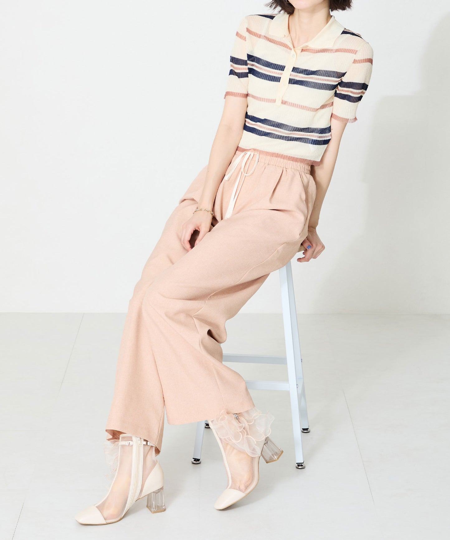 ビッグリボンチュールブーツ/56107