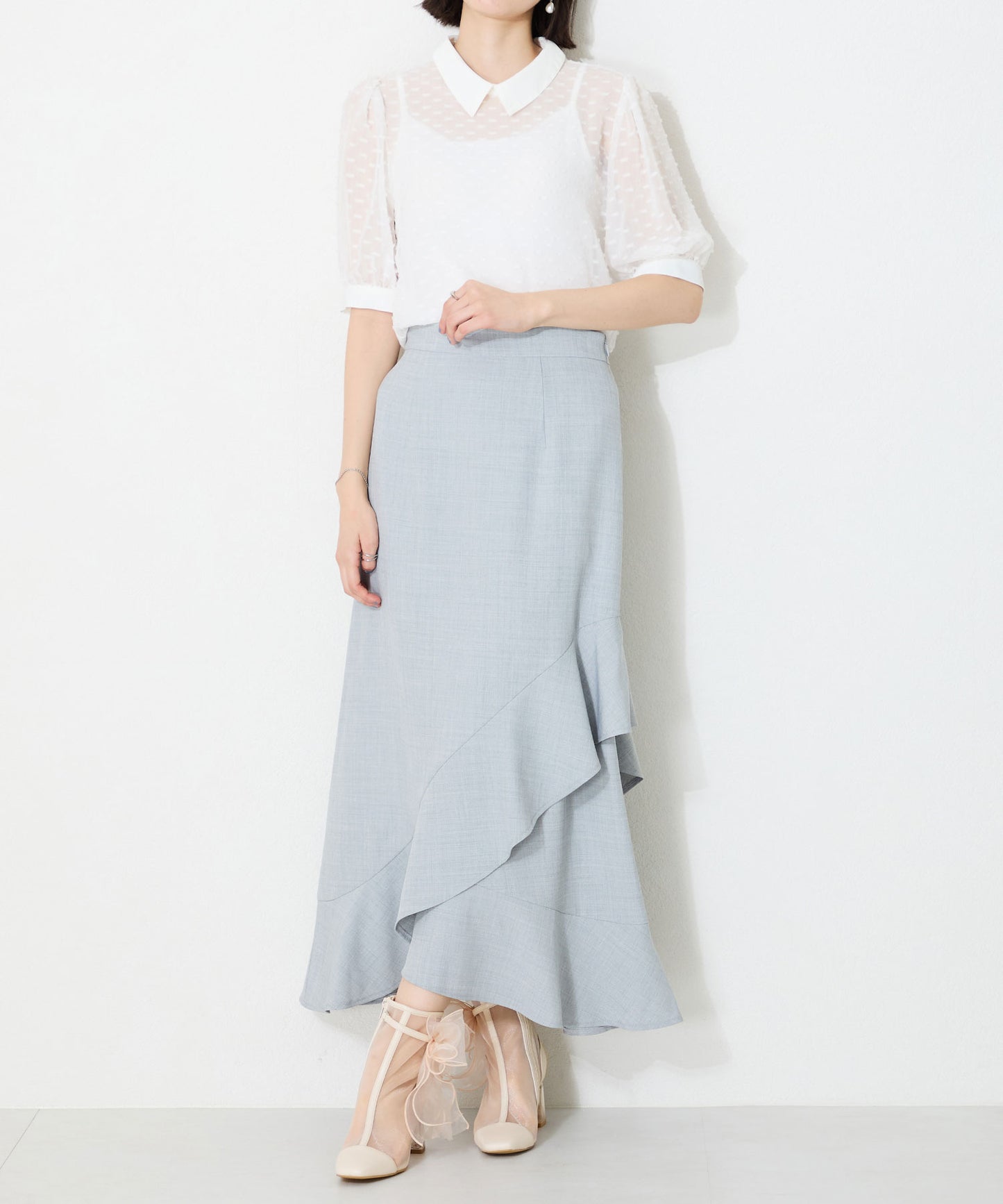 ビッグリボンチュールブーツ/56107