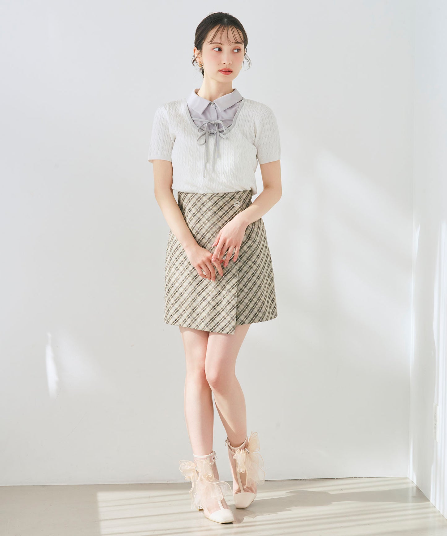 ビッグリボンチュールブーツ/56107