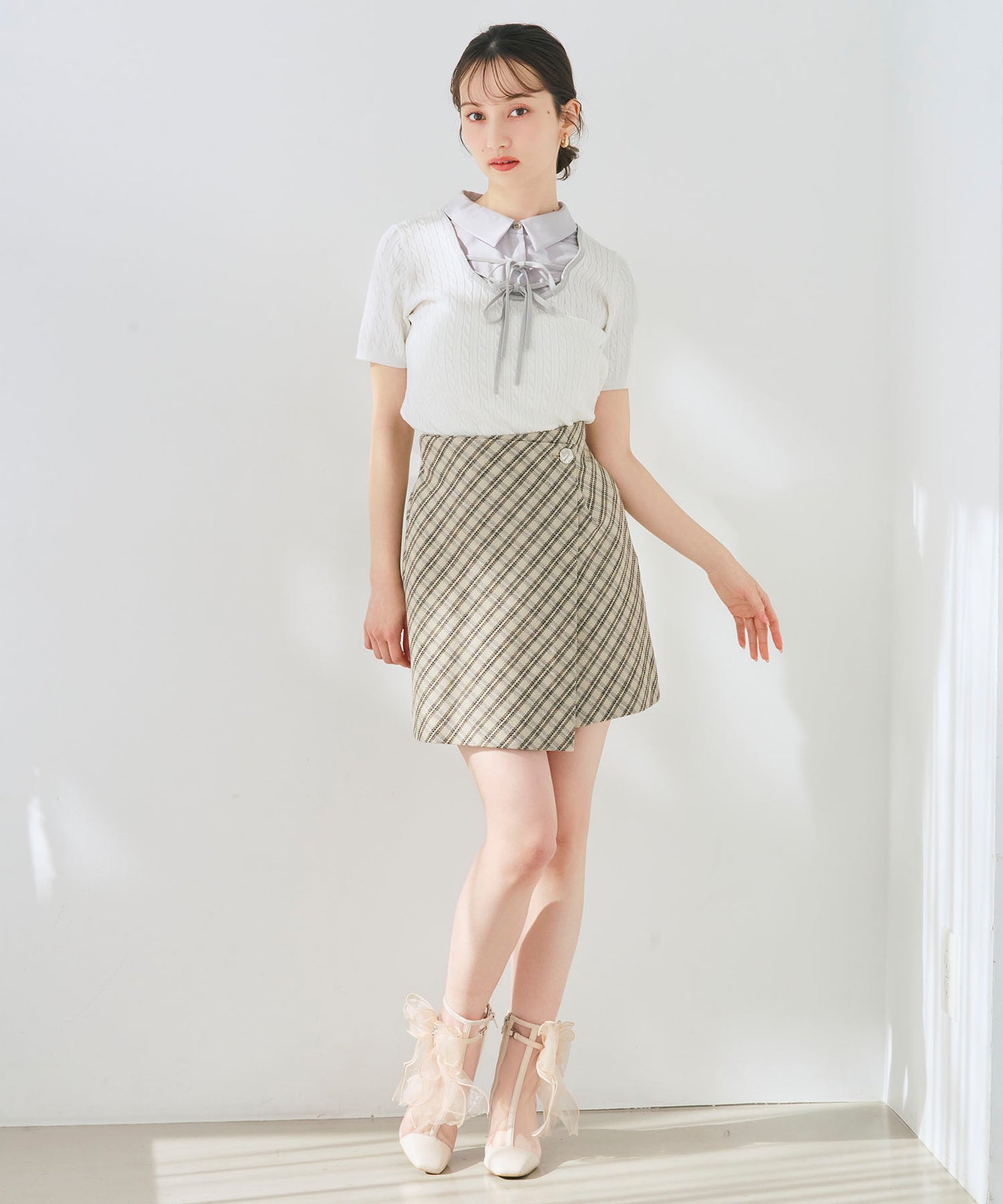 ビッグリボンチュールブーツ/56107