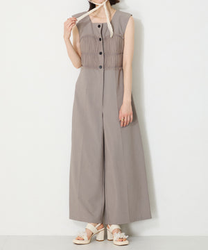【WEB限定】チュール×フラワーモチーフヒールサンダル/56212