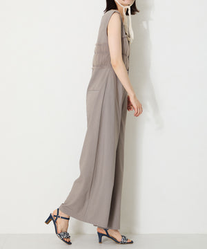 【WEB限定】ツイード×パールベルトヒールサンダル/56215