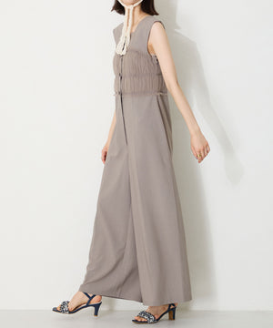 【WEB限定】ツイード×パールベルトヒールサンダル/56215