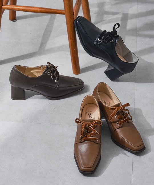 【カタログ掲載アイテム】ベロアリボンレースアップシューズ/56305