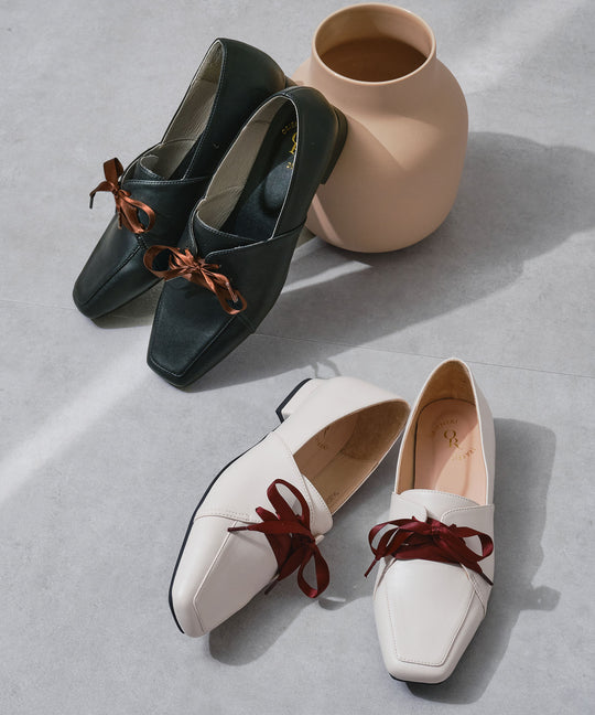 【カタログ掲載アイテム】サテンリボン甲深シューズ/56307