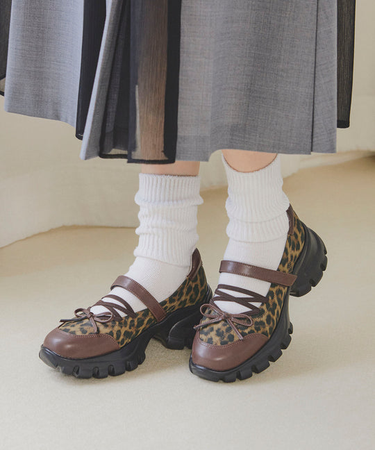 【カタログ掲載アイテム】バレエデザイン厚底シューズ/56312