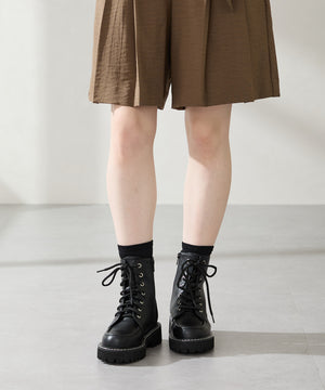 ラインストーンパーツレースアップブーツ/56401