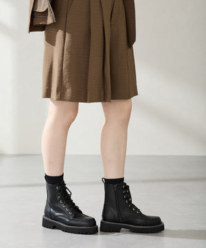 ラインストーンパーツレースアップブーツ/56401