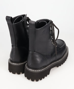 ラインストーンパーツレースアップブーツ/56401