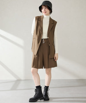 ラインストーンパーツレースアップブーツ/56401