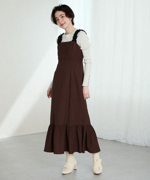 パールリボンニットブーツ/56405