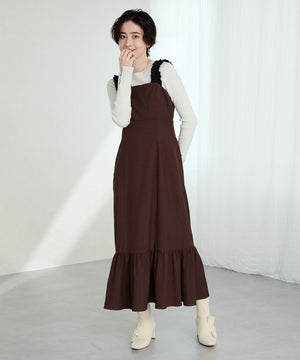 パールリボンニットブーツ/56405