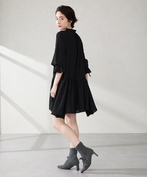 パールリボンニットブーツ/56405