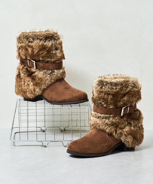 フェイクファーカバーブーツ/56407