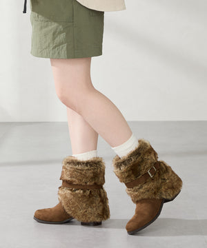 フェイクファーカバーブーツ/56407