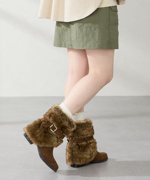 フェイクファーカバーブーツ/56407