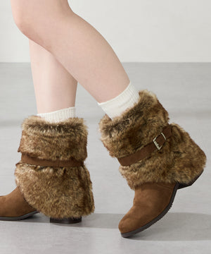 フェイクファーカバーブーツ/56407